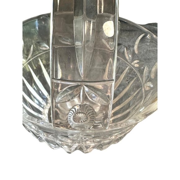 Vintage Block Crystal 24%‎ Lead Crystal handcrafted Poland Tulip Garden handled - Picture 5 of 6